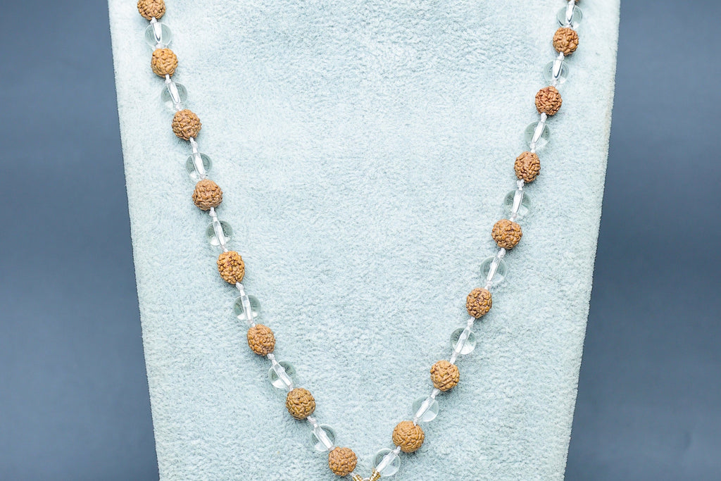 Rudraksh + Spatik Mala - PASHUPATINATH RUDRAKSH