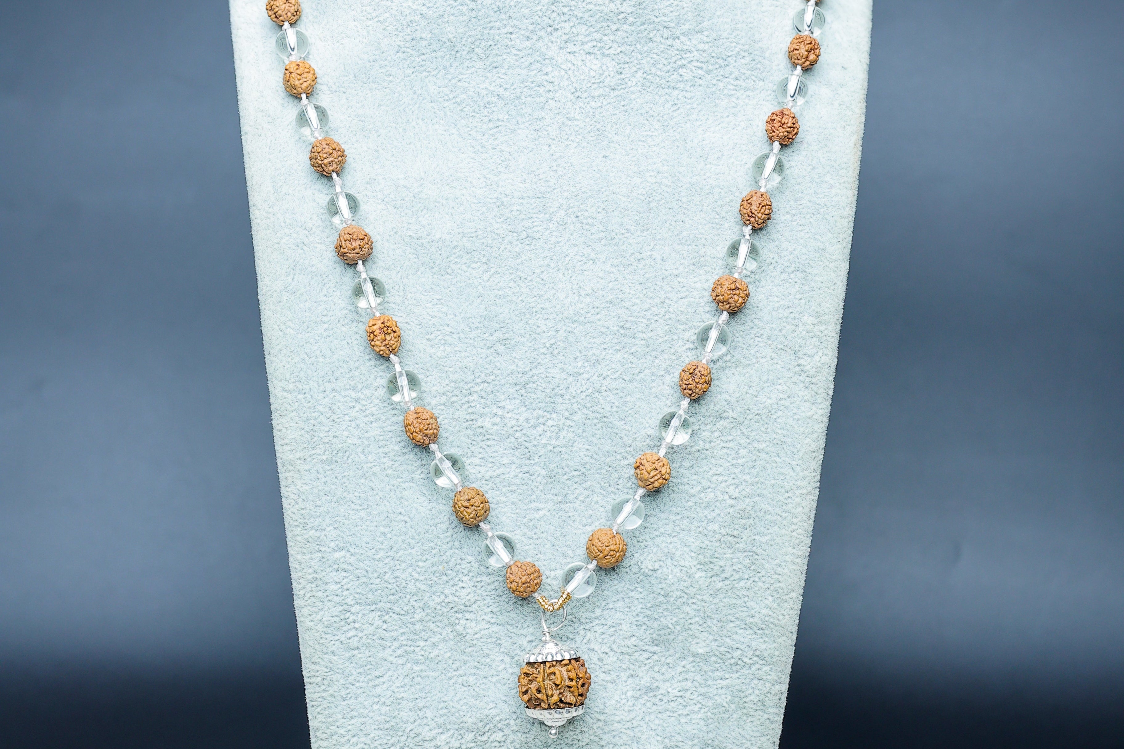 Rudraksh + Spatik Mala - PASHUPATINATH RUDRAKSH