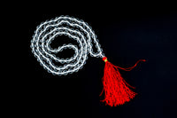 White Thread Sphatik Mala