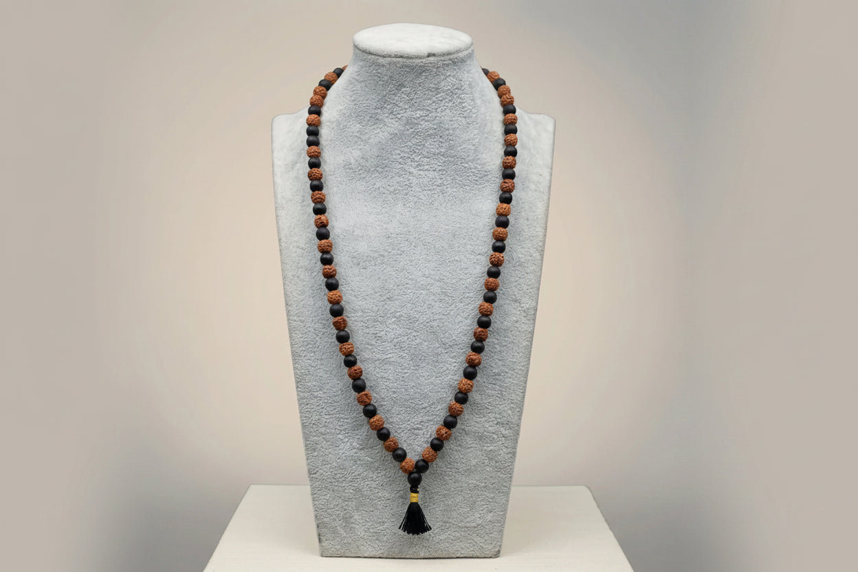 Rudraksh + karungali Mala Add On(72 Bead)