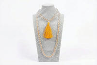 Yellow Thread Sphatik Mala