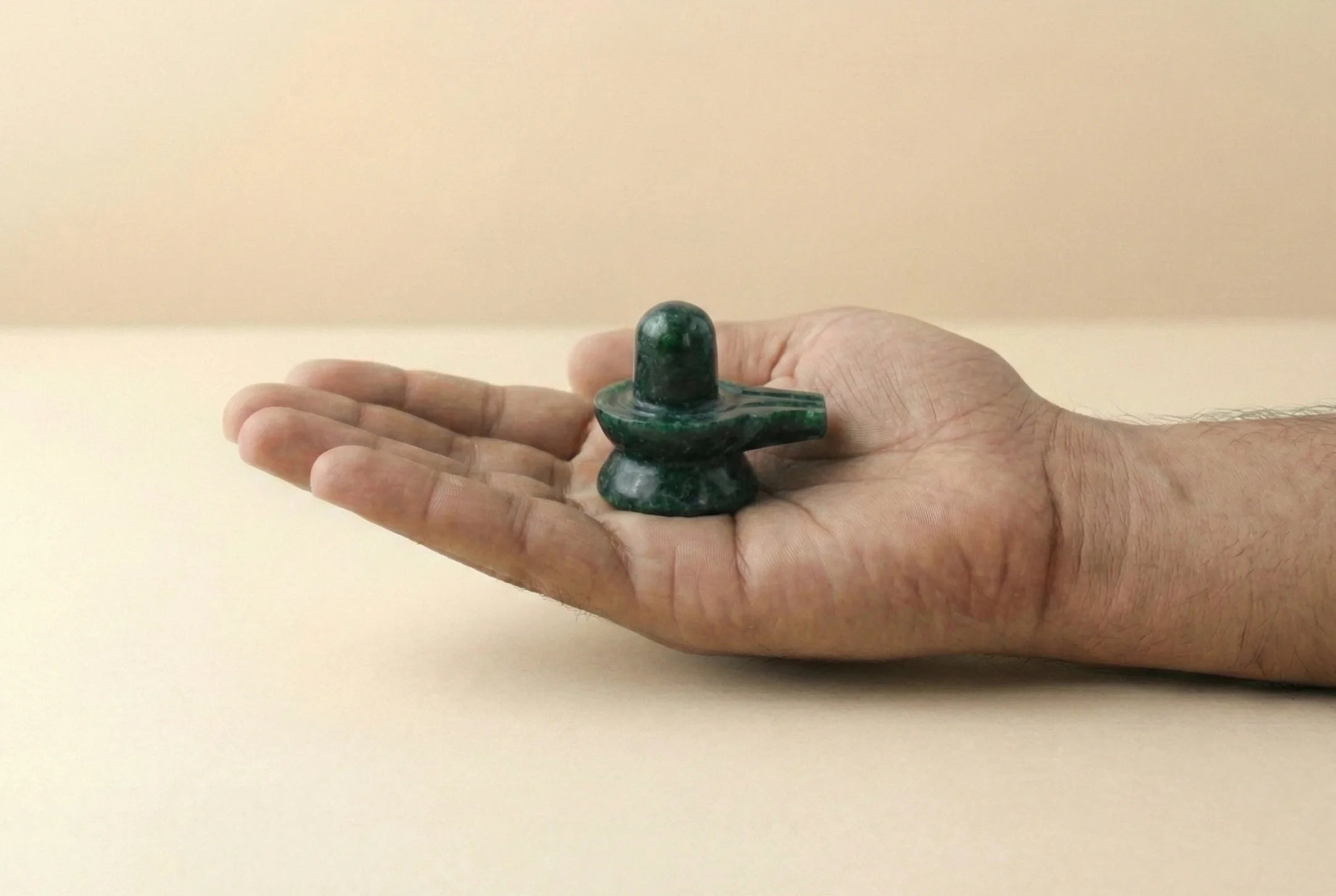 Green Quartz Shivling