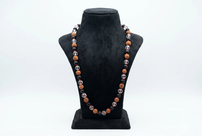 Rudraksh + Sphatik + karungali Mala Add On(72 Bead)