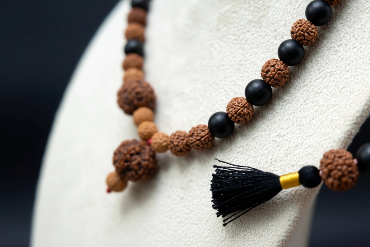 Rudraksh + karungali Mala Add On(72 Bead)