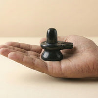 Black Tourmaline Shivling (2.5x2.5 Inch)