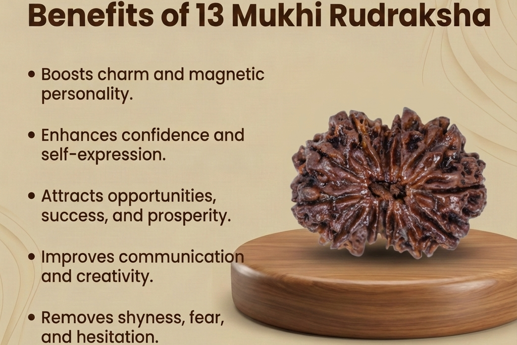 13 Mukhi Nepali Rudraksh: The Bead of Charisma and Abundance