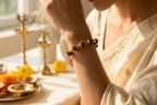 Gold Plated Links Rudraksha Bracelet