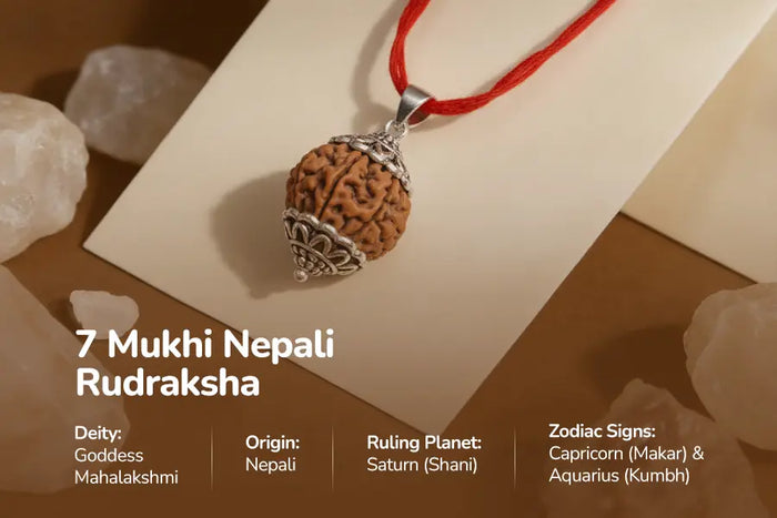 7 Mukhi Nepali Rudraksh: Wealth Business Growth