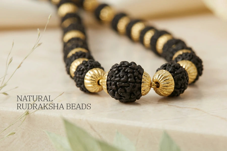 Essential_Rudraksha_Mala_with_Gold_Finishing_Capping