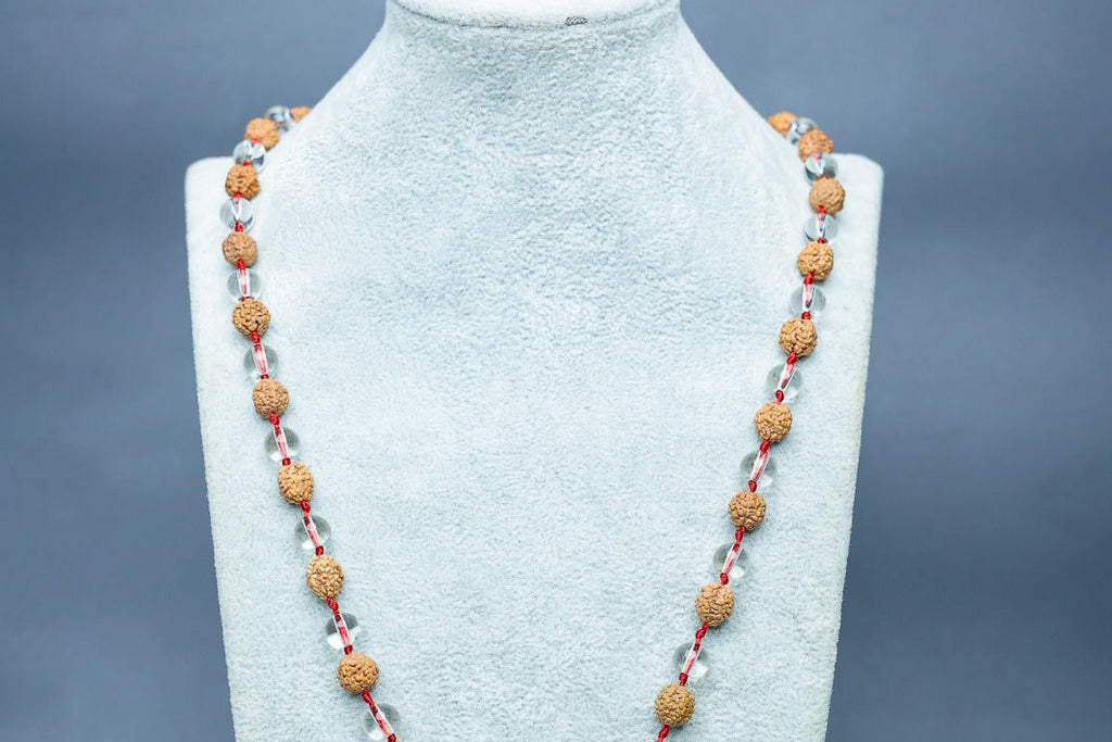 Rudraksh spatik mala