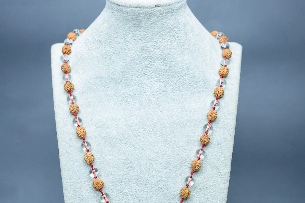 Rudraksh spatik mala