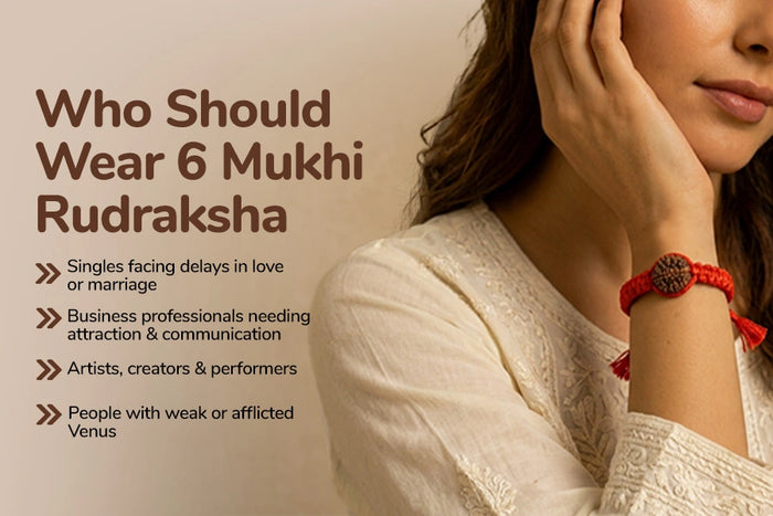 6 Mukhi Nepali Rudraksha: Focus & Willpower