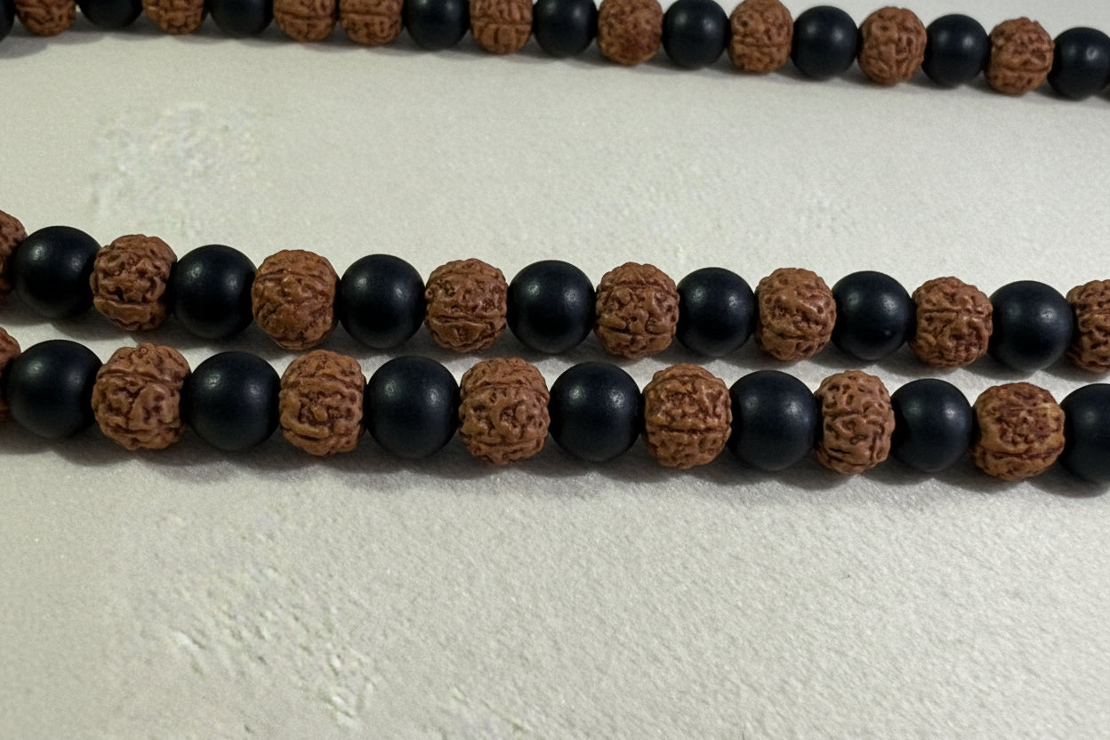 Rudraksh + karungali Mala Add On(72 Bead)