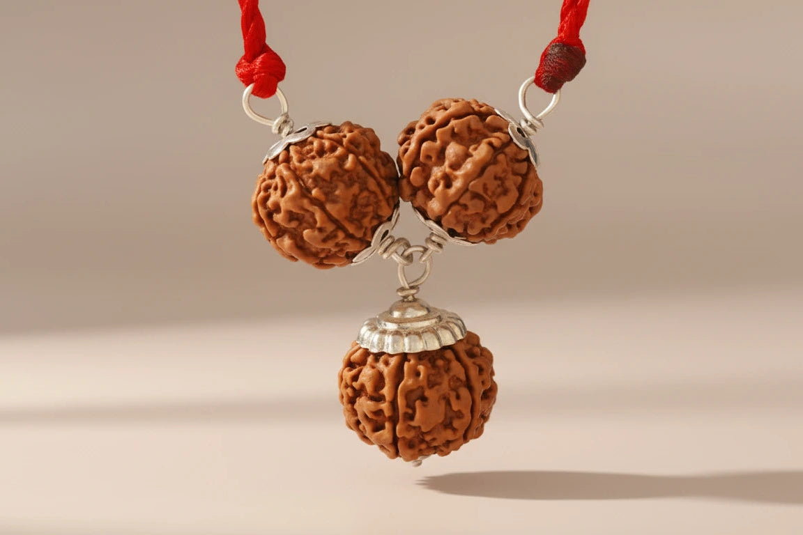 Career Growth Trishakti Rudraksha Kawach