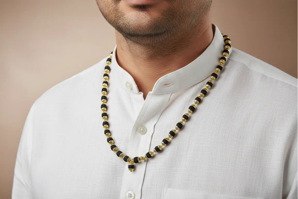 Essential_Rudraksha_Mala_with_Gold_Finishing_Capping