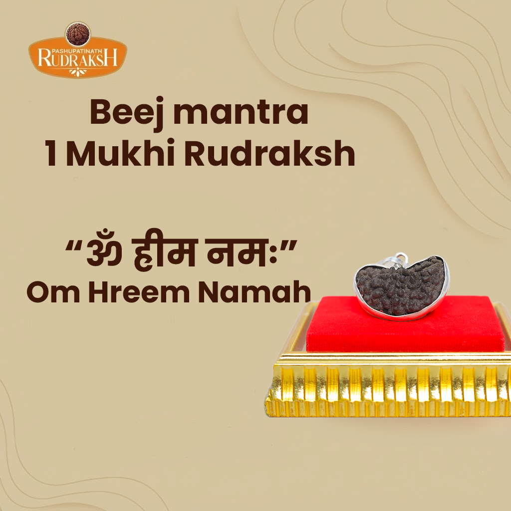Beej mantra 1 mukhi Rudraksh 