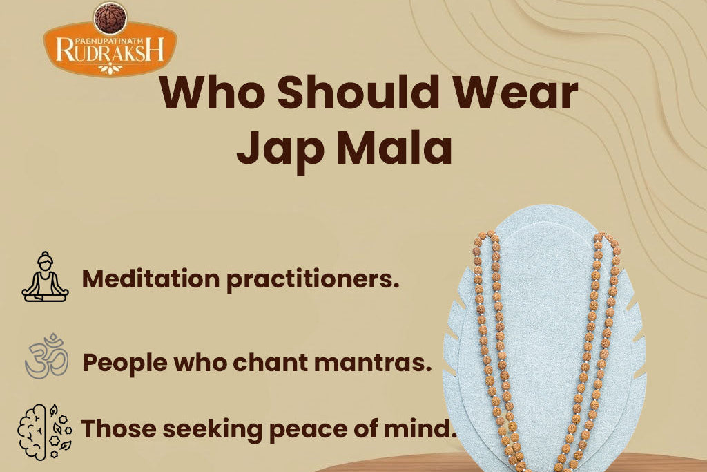 Jap Mala In Silver 54 Beads (5mm-8mm)