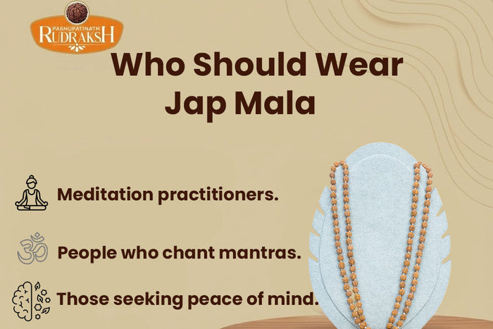 Jap Mala In Silver 54 Beads (5mm-8mm)