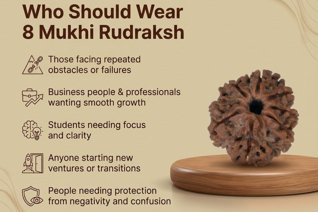 8 Mukhi Nepali Rudraksh: The Remover of Obstacles