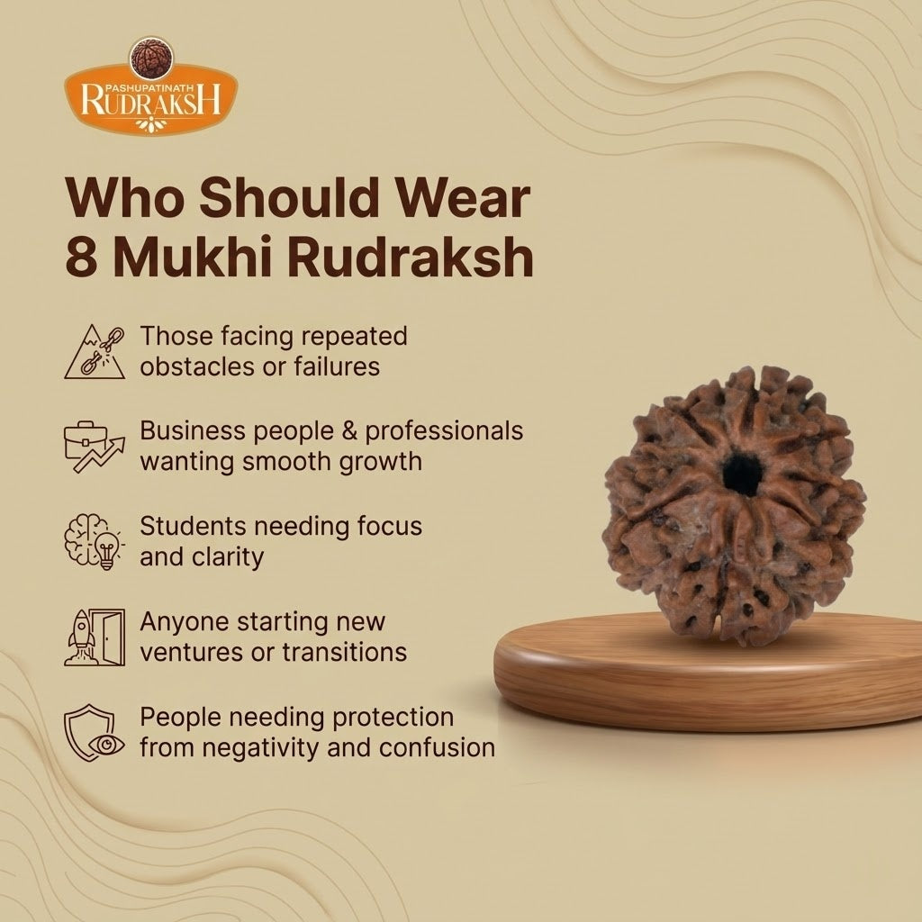 who should wear 8 mukhi rudraksh 